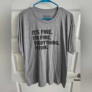 4 Things "I'm fine" Unisex t-shirt. XL.